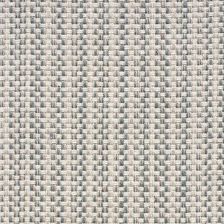 Schumacher Rustic Basketweave Fabric in Stone For Sale