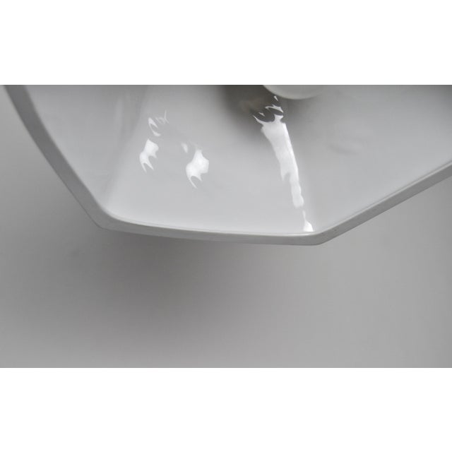 Ceramic Luciana White China Porcelain Pendant Lamp from Royal Copenhagen, 1960s For Sale - Image 7 of 10