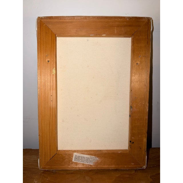 Wood Mid 20th Century Original Painting Signed "Marantz" (Irving?) of Woman in Hat on Beach For Sale - Image 7 of 7