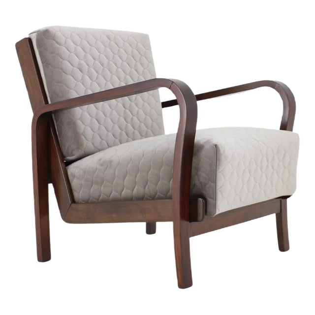 Art Deco Czechoslovakian Armchair, 1940s For Sale
