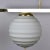New glass and brass four light fixture imported from Italy. Polished brass canopy and base with four glass globes. Globes...