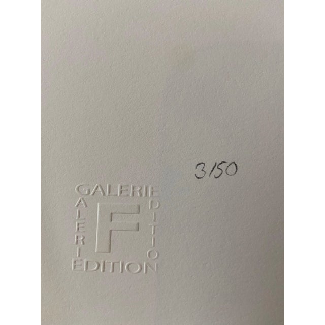 Gottfried Honegger Composition 1 (blue, black and orange) 2015 Original serigraph signed in pencil. Dry stamp of the...