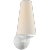 Fontaine Single Sconce in Plaster with Linen Shade Designer: AERIN Height: 14.25" Extension: 7.25" Backplate: 5" Round...
