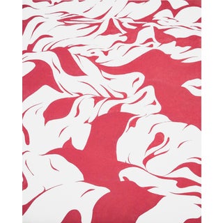 Max Kremer "Waves" Contemporary Pink & White Abstract Foliage Landscape Painting, 2023 For Sale
