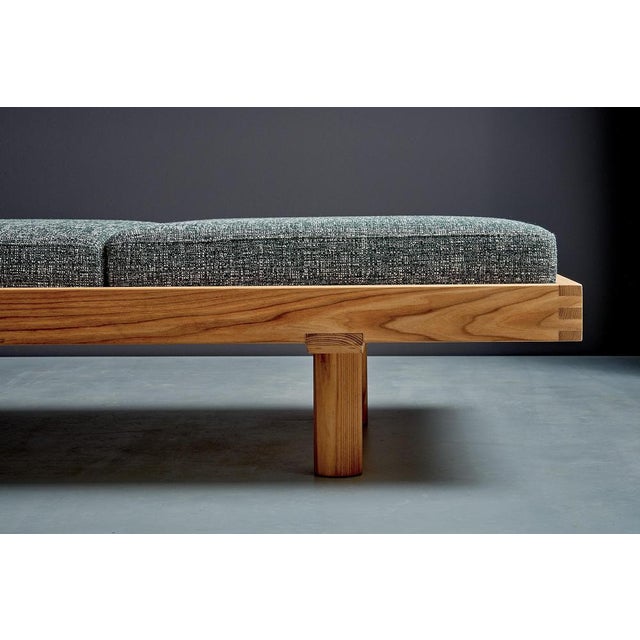 Minimalist L 09H Daybed in Elm attributed to Pierre Chapo, France, 2018 For Sale - Image 11 of 15