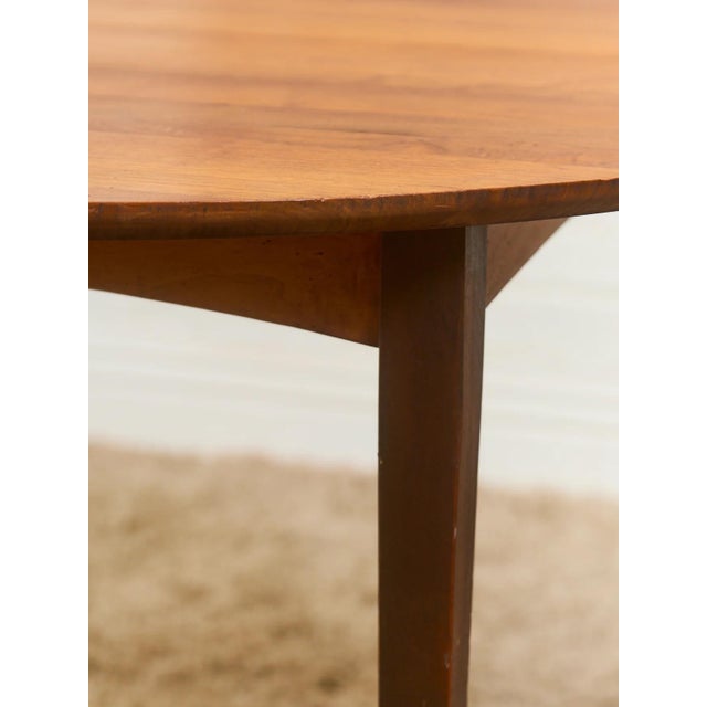 Mid-Century Modern 1960’s Vintage Solid Wood Dining Table For Sale - Image 3 of 12