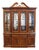 Ethan Allen 18th Century Mahogany Collection 70" Pierced Wood Pediment Lighted Display China Cabinet 22-6549 For Sale