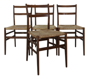 Leggera Model Chairs Designed by Gio Ponti for Cassina, Italy, 1950s, Set of 4