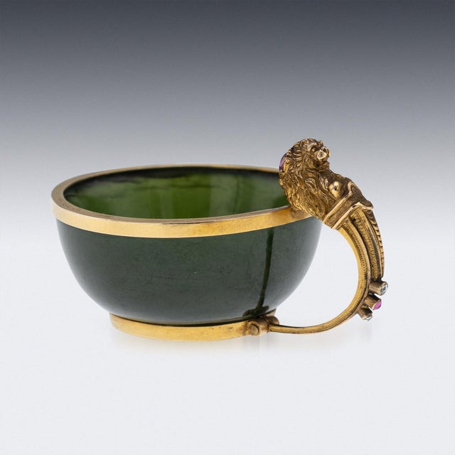 19th Century Antique French Miniature Cup, 1890 For Sale - Image 5 of 11