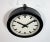 Industrial German Black Factory Wall Clock, 1950s For Sale - Image 4 of 17