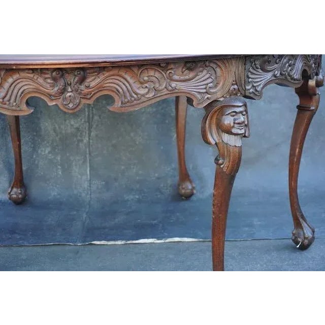 Late 19th Century Mexican Colonial Chippendale Round Dining Table C 1890 For Sale - Image 5 of 5