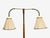 Mid-Century Modern Swedish Modern, Organic Floor Lamp, Brass, Wood, Sweden, 1940s For Sale - Image 3 of 10
