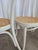 Vintage Dining Chairs in White Wood with Cane Seats, 1970s, Set of 6 For Sale - Image 13 of 18