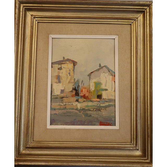 Bruno Tintori, Houses, Oil on Plywood, 1973, Framed For Sale - Image 7 of 14