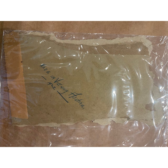 1920s Antique Framed Vintage Needlepoint / Embroidery – Lady in Pink Chaise Portrait For Sale - Image 5 of 5