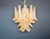 Vintage Italian Murano Chandelier with Acid-Etched Amber Glass Petals, 1990s For Sale - Image 17 of 17