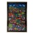 Large Vintage Mexican Arpillería Folk Art Textile Wall Hanging – Framed Under Plexiglass For Sale