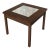 Vintage Infinity Led End Table Accent Side Walnut Table, Circa 1960s For Sale