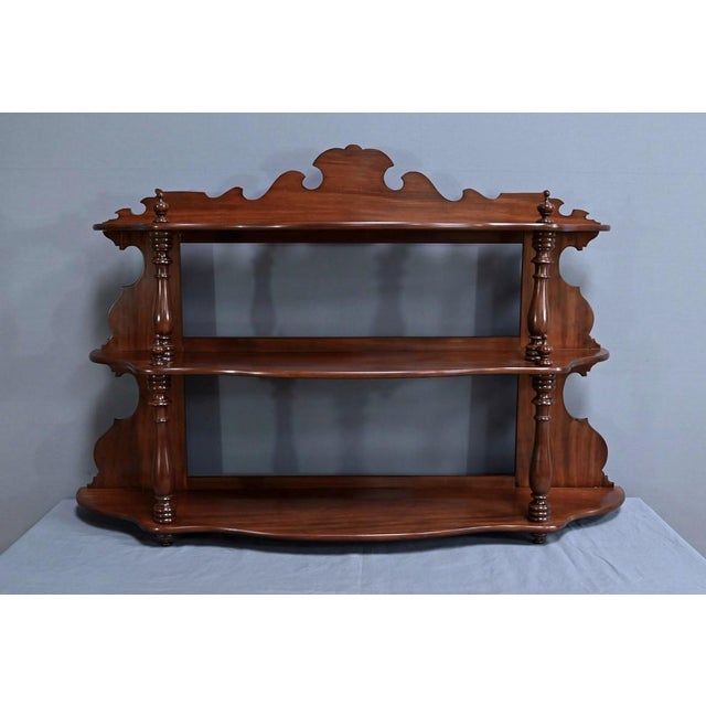 Louis-Philippe Wall Shelf in Mahogany For Sale - Image 5 of 18
