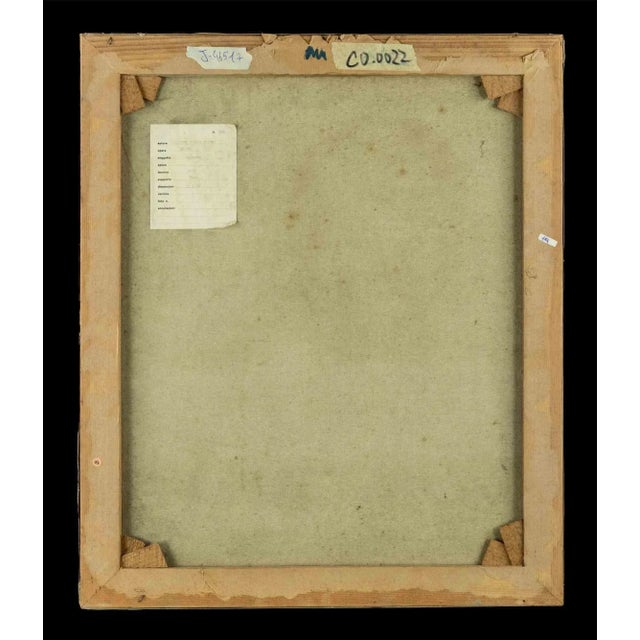 Portrait is an original modern artwork realized by Dimitri Godycki Cwirko (1901-1987). Mixed colored oil painting on...