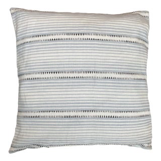 Blue & White Stripe Pillow Cover For Sale