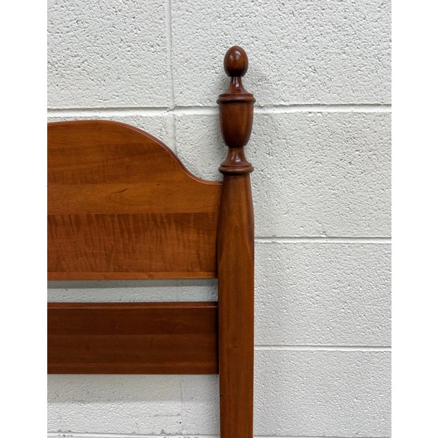 Vintage Twin Size Federal Style Empire Style American Tiger Maple Bed For Sale In Kansas City - Image 6 of 10