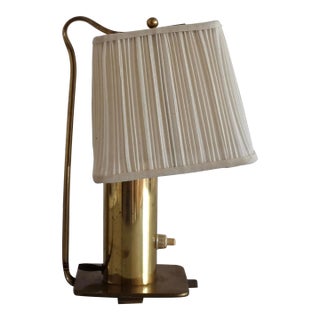 1940s Scandinavian Modern Brass Side Lamp For Sale