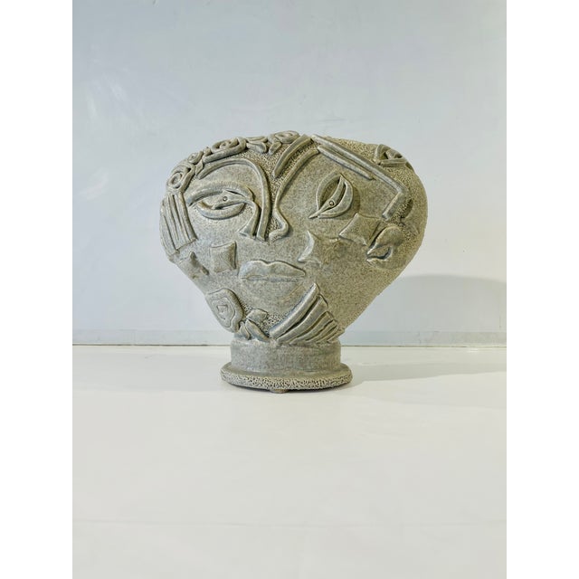 1990s David Farnsworth Abstract Face Sculpture For Sale In Palm Springs - Image 6 of 13
