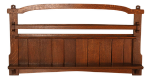 Antique Gustav Stickley Mission Oak Plate Rack #903