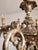 Vintage Louis XV Silvered Hand-Painted Carved Wood Eight-Arm Chandelier with Floral Motifs, Italy, 1920s For Sale - Image 18 of 18