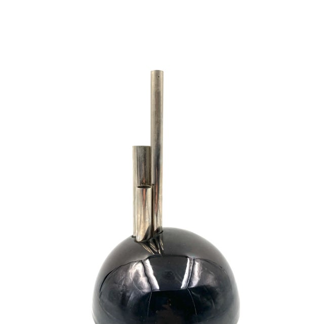 Mario Bertozzi, Ceramic Spherical Vase, Marber Italy, 1970s For Sale - Image 6 of 12