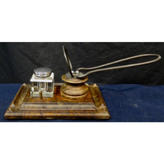 Vintage 19th Century Inkwell/Letter Holder For Sale - Image 11 of 12