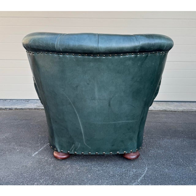 Animal Skin Ralph Lauren Leather Writer’s Chairs- Set of 2 For Sale - Image 7 of 12