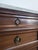 Brown Louis XVI Style Chest of Drawers in Mahogany and Carrara Marble For Sale - Image 8 of 10