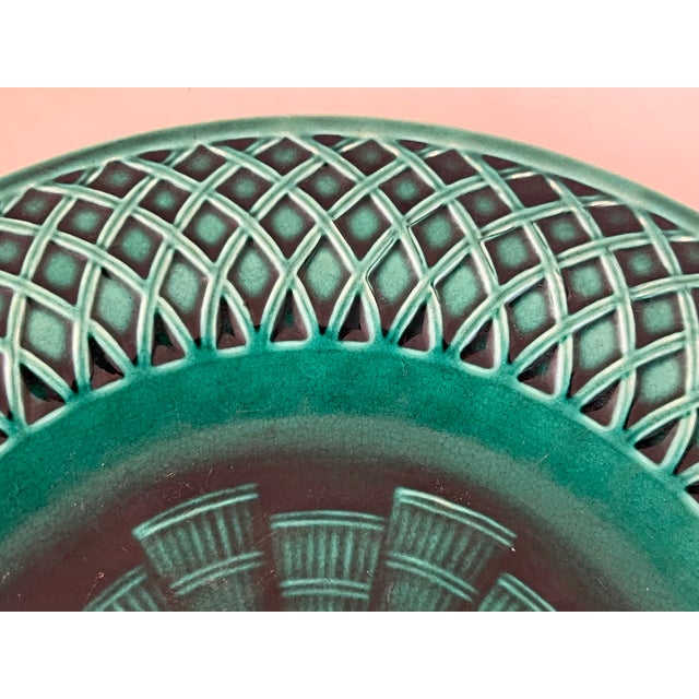 Minton English Majolica Plate, c.1880 For Sale - Image 10 of 12
