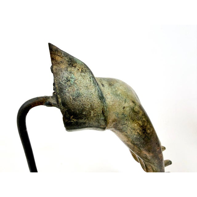 Goldenrod Antique Thai Hand-Mounted Bronze Buddhas on Base, 1900s, Set of 2 For Sale - Image 8 of 18