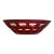 Vintage Guzzini Italian Two Layer Lucite MCM Red and White Bread/Fruit Basket For Sale