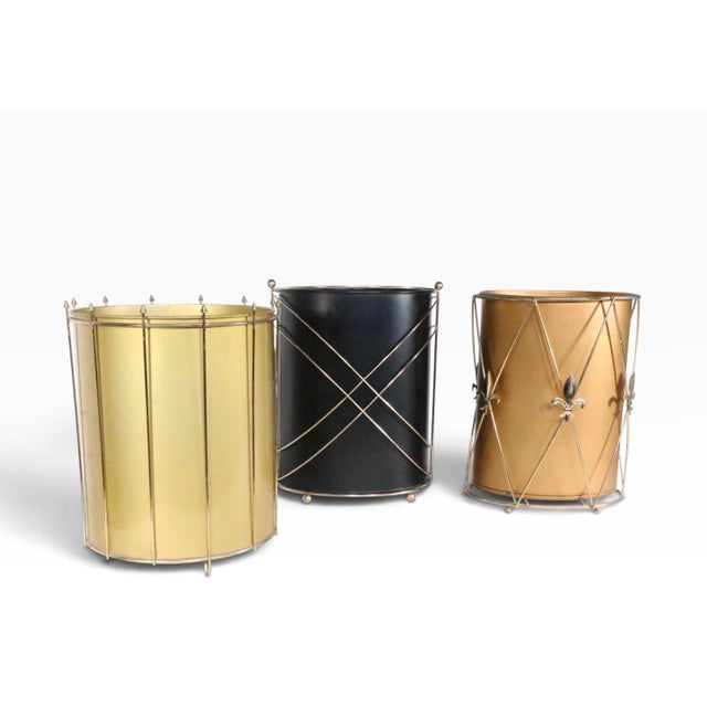 Collection of Three Hollywood Regency Mid 20th Century Waste Trash Cans For Sale - Image 17 of 17