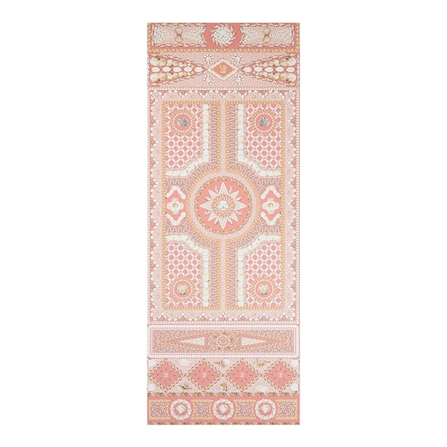 Schumacher X Mary McDonald Shell Grotto Panel A in Coral For Sale