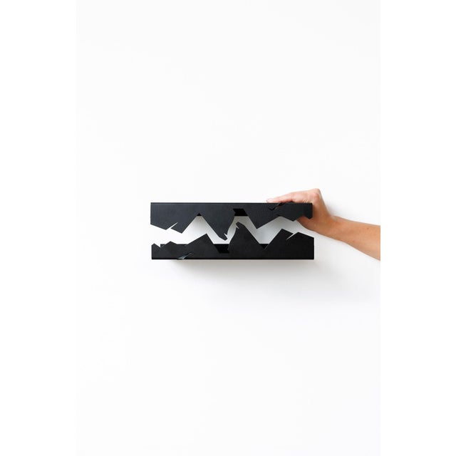 NVMD Mountains Floating Shelf in Black Steel from EMKO, Set of 2 For Sale - Image 11 of 14