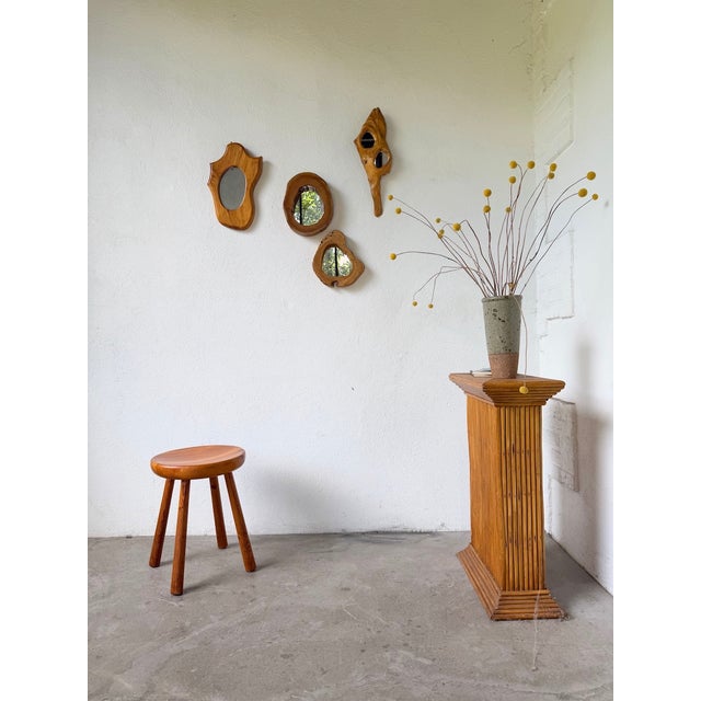 Pine Stool attributed to Charlotte Perriand for Les Arcs, 1960s For Sale - Image 4 of 18