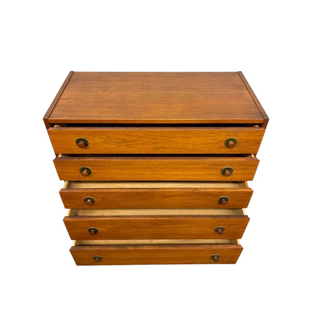 Vintage Mid Century Modern 5 Drawer Dresser Attributed to John Van Koert for Drexel For Sale - Image 10 of 10