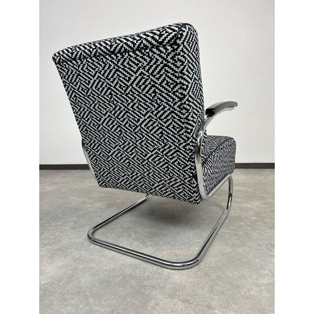 Set of Bauhaus S 411 Chairs from Thonet, 1940s For Sale - Image 8 of 11