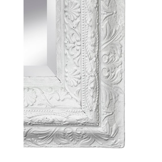 Victorian Ivory Victorian Wide Framed Mirror For Sale - Image 3 of 8