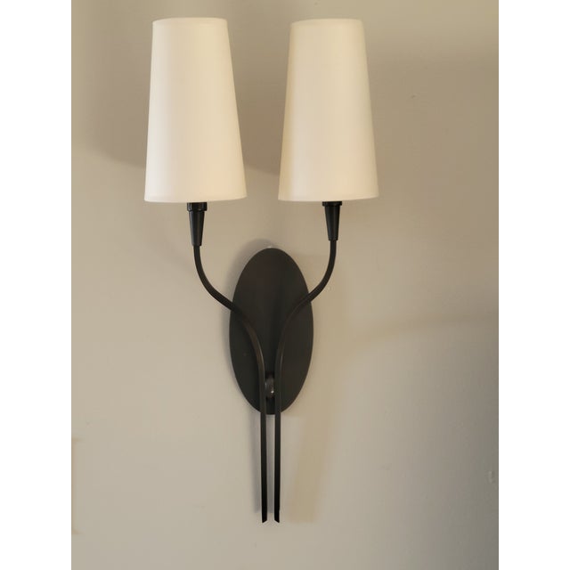 Hudson Valley Rutland 2 Light Wall Sconce in Bronze For Sale - Image 4 of 4