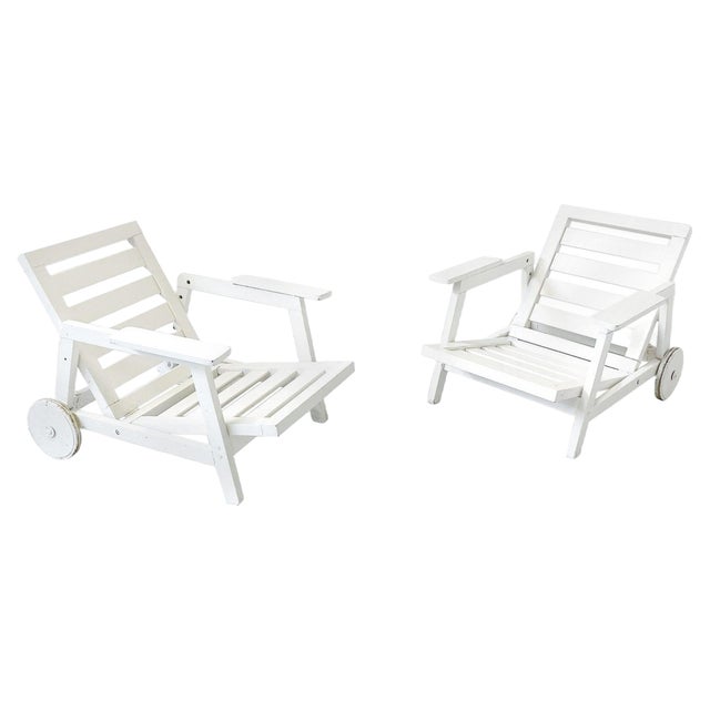 Florida Garden Chairs by Carlo Hauner for Fratelli Reguitti, 1960s, Set of 2 For Sale