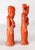 Early 20th Century Early 20th Century Pair of Chinese Carved Coral Immortal Figures For Sale - Image 5 of 13
