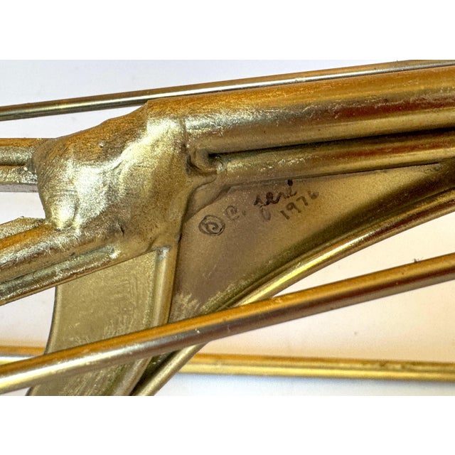 Monumental Curtis Jere Brass Sailboat Sculpture, Signed and Dated 1976 For Sale - Image 6 of 18
