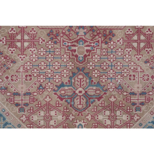 Vintage Turkish Oushak Rug 4'9" X 6'4" For Sale - Image 9 of 12