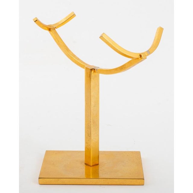 Anthony Redmile Style Gilt Conch Shell on Stand | Chairish